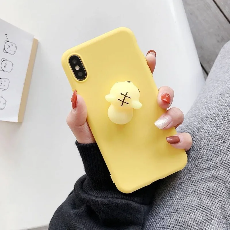 

Creative Phone Case for Iphone11pro Max 11pro 11 8 7plus 6 X Xs Xr Xs Max Fashion Relaxation Soft Pinch Cartoon Case