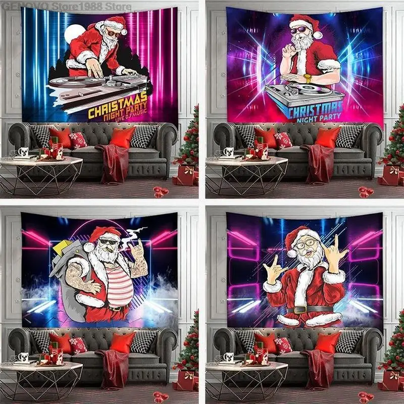 

Weihnachten hintergrund tuch cartoon Santa Claus hintergrund wand dekoration tuch hause dekoration wandbild wandteppich