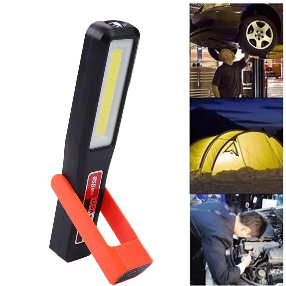 Portable COB LED Magnetic Work Light Car Garage Mechanic Lamp Rechargeable Flashlight Lamp Torch Camping With Outdoor Home H7N2