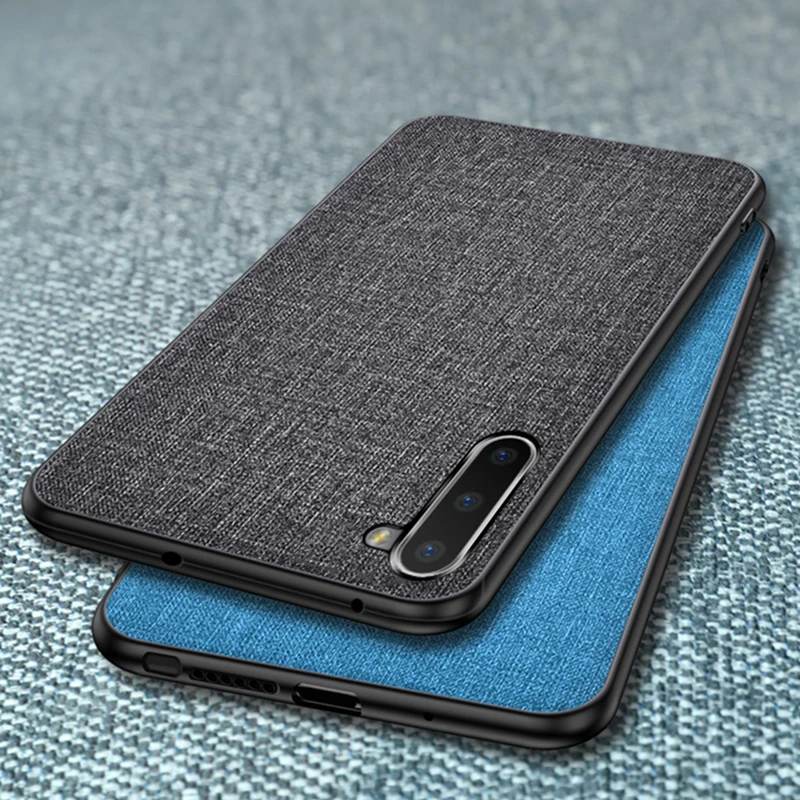 Ikrsses для samsung Note 10 Plus Роскошный PU жесткий чехол задняя мягкая TPU простая скатерть