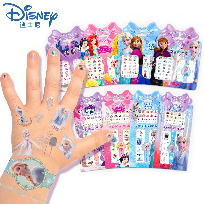 Девушки Замороженные 2 Эльза Анна макияж игрушки наклейки для ногтей Дисней