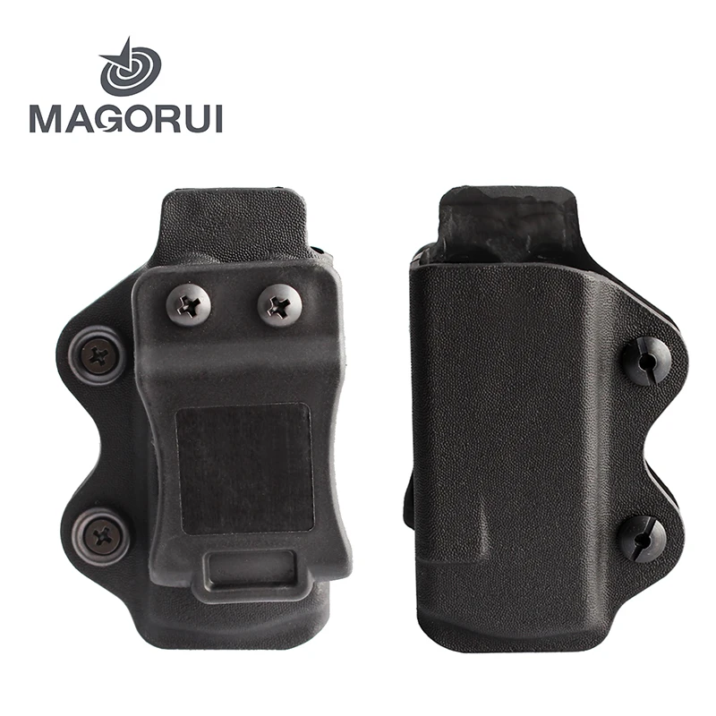 MAGORUI 1 шт. IWB/OWB чехол для пистолета один журнал Mag Glock 17 19 26/23/27/31/32/33 | Спорт и