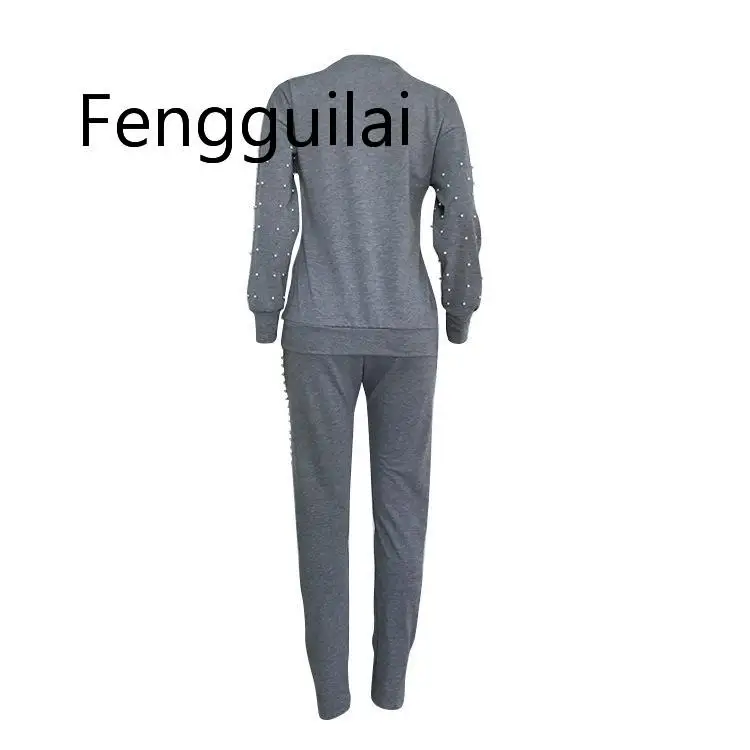 Женские костюмы FENGGUILAI синие и черные повседневные комплекты из 2 предметов топ с