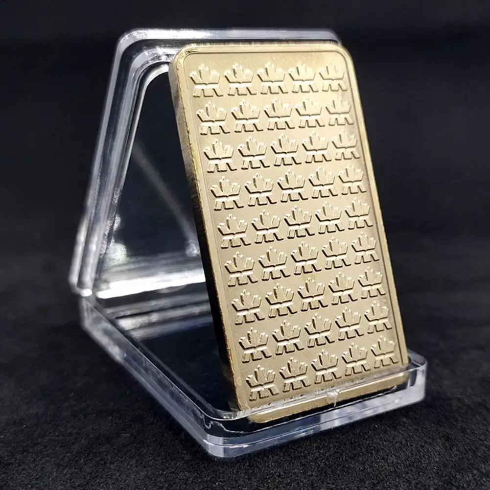 Canadian Gold Coins 2021 Commemorative Coin Rectangular Maple Leaf For Gift Decoration Souvenir Collection | Дом и сад