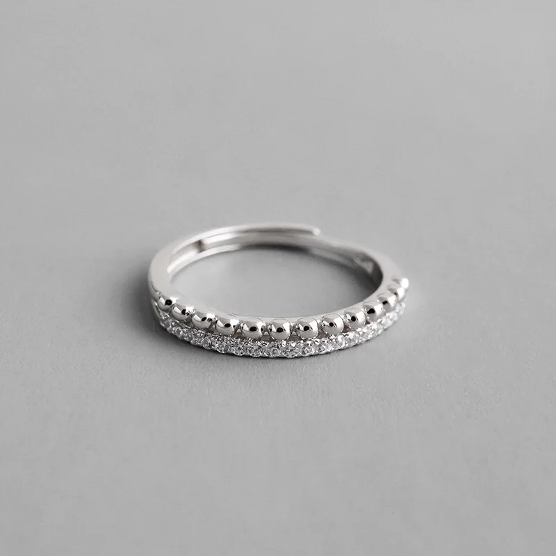

Real 925 Sterling Silver Zircon Ring For Fashion Women Cute Fine Jewelry 2020 Minimalist Accessories Gift