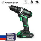 Ручная электрическая дрель 21 в, 2 скорости, электроинструмент, беспроводная дрель, дрель с литий-ионным аккумулятором, Электрический шуруповерт, мини-отвертки