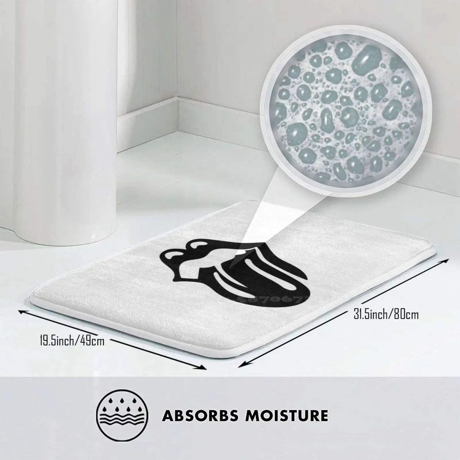 3D товары для дома коврик с черным камнем ног перекрестными роликами светящийся в