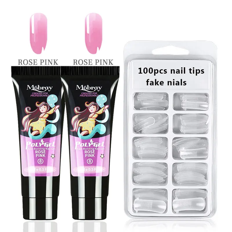 08 set 15 мл УФ Poligel 12 Цвет конструирующий гель Quick в сдержанном стиле Acrygel дизайн ногтей поли гель для дизайна ногтей для создания Клей для ногтей - Цвет: 08 set