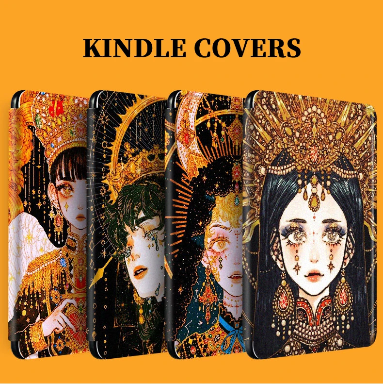 

Чехол с рисунком аниме Dark Girl для KPW4 Kindle Paper White 4 2018 2019 Kindle 10 поколения, чехол для Fundas Kindle Paper White