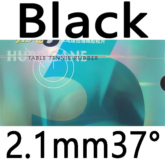 black 2.1mm H37 DHS NEO Hurricane 3 NEO Hurricane3 команда провинции версия Pips-в настольный теннис резиновая с губкой для ракетки для пинг-понга - Цвет: black 2.1mm H37