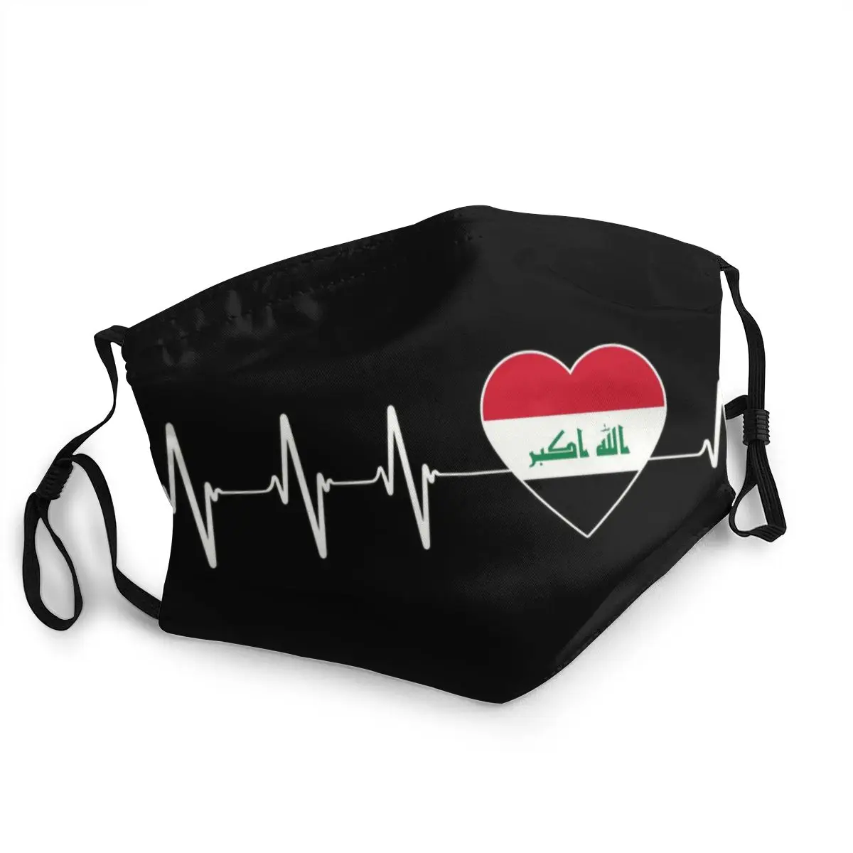 Маска респиратор для лица с флагом страны Ирака и защитой от пыли|Мужские