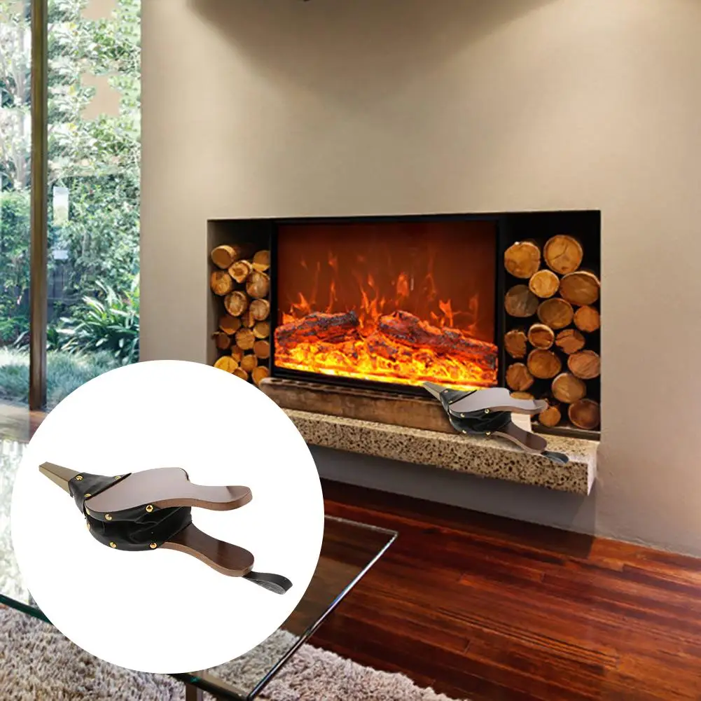 Винтажная деревянная ручная мини Воздуходувка ручной работы коричневый