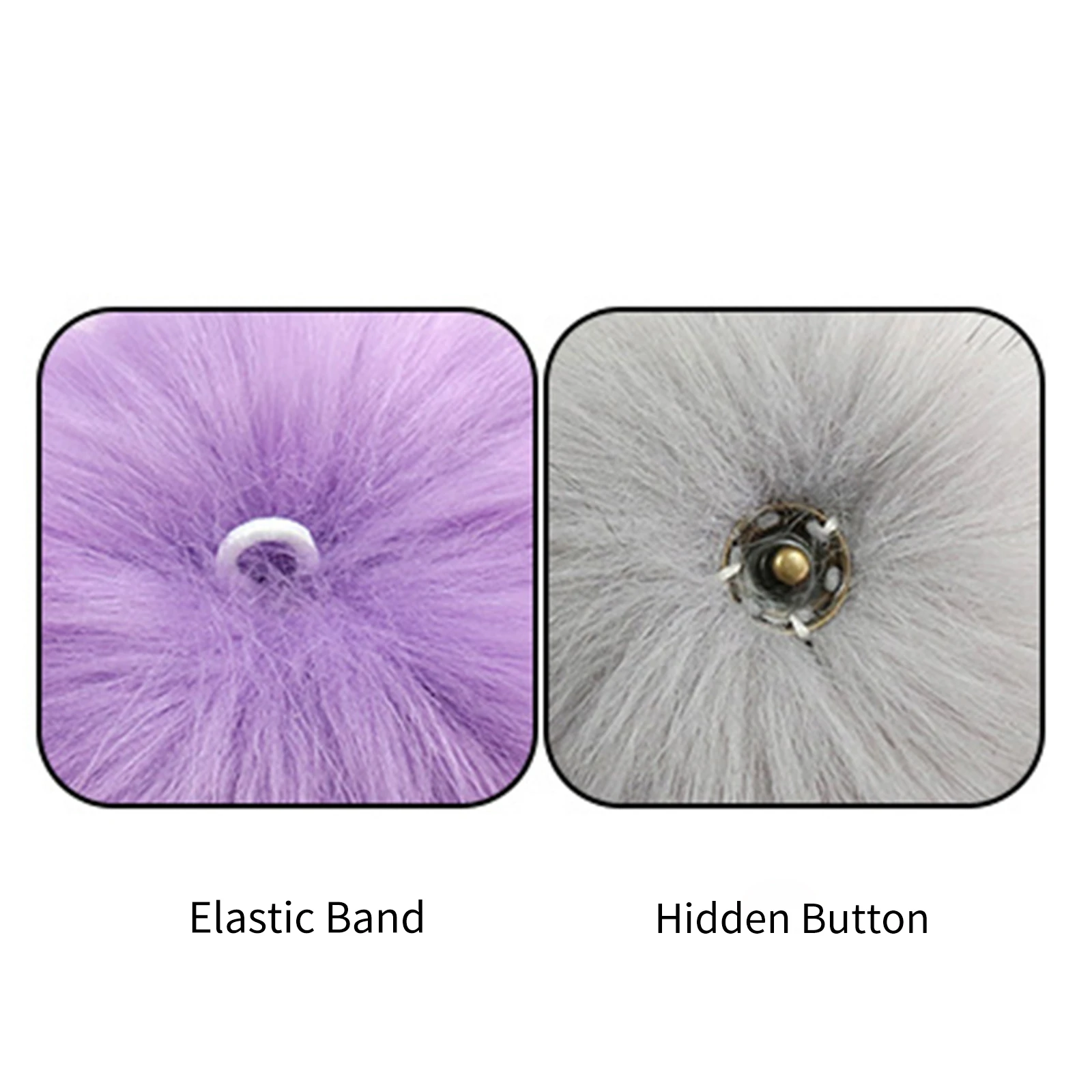 Шапка-помпон из искусственного меха 8/10 см 24 шт. | Дом и сад