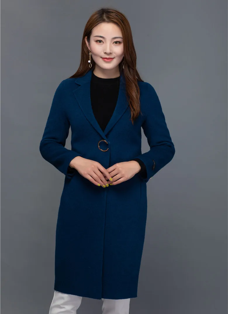 

Women Wool Coat 2018 Short Woolen Coat Medium Length Women New Arrival