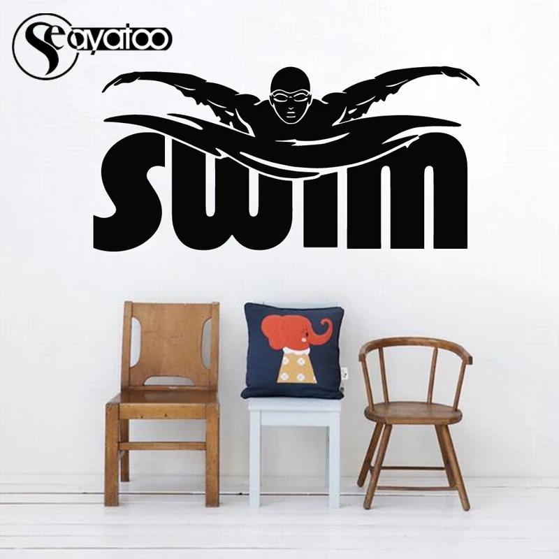 Виниловая наклейка на стену в виде Спортивного игрока 48 Х100 см|stickers home|kids bedroomvinyl