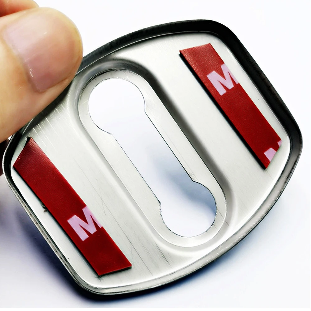 4 шт. 3D нержавеющая сталь крышка дверного замка автомобиля Защитная для kia rio на