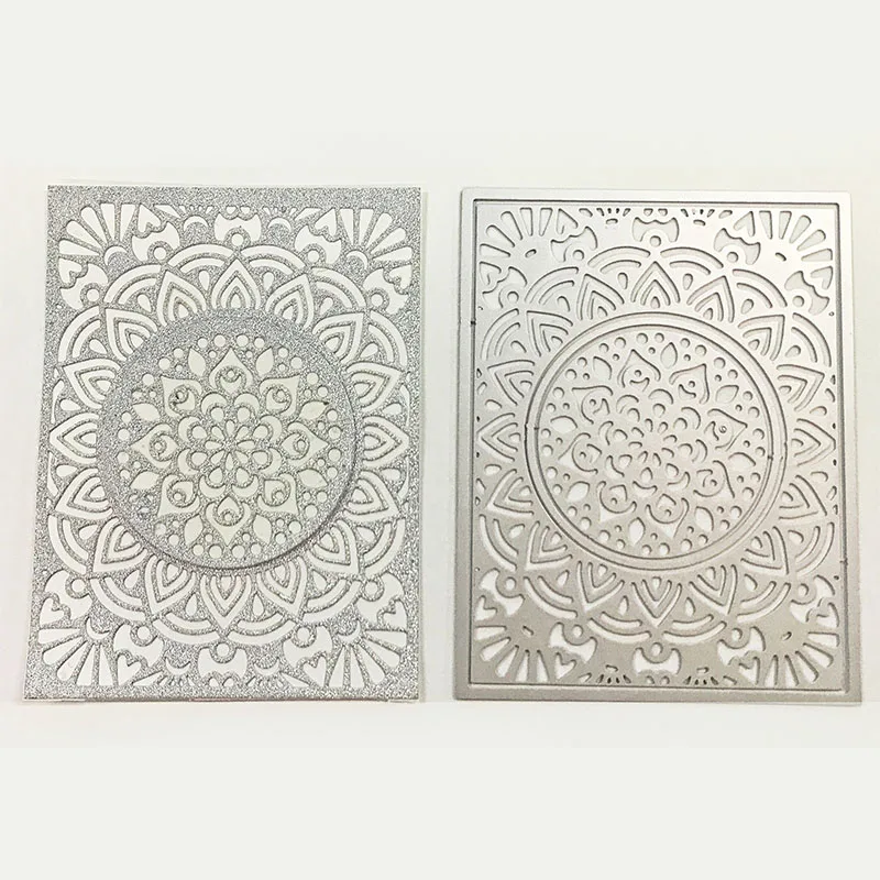 Новинка 2019 металлические Вырубные штампы цветок круглая квадратная рамка