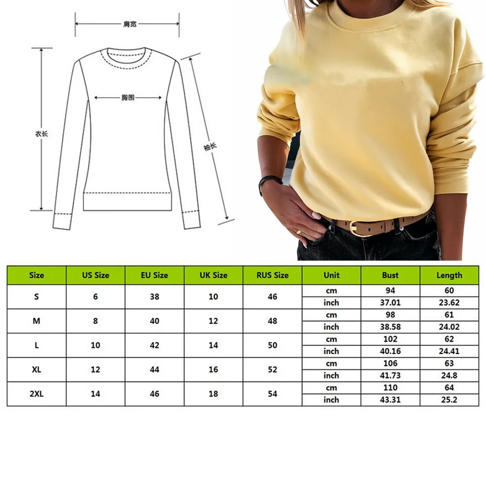 

Solid Color O-Neck Cotton Sweatshirt Women Casual Fashion Winter Autumn Ladies Pullover Fleece Pink Blue Grey Black Streetwear