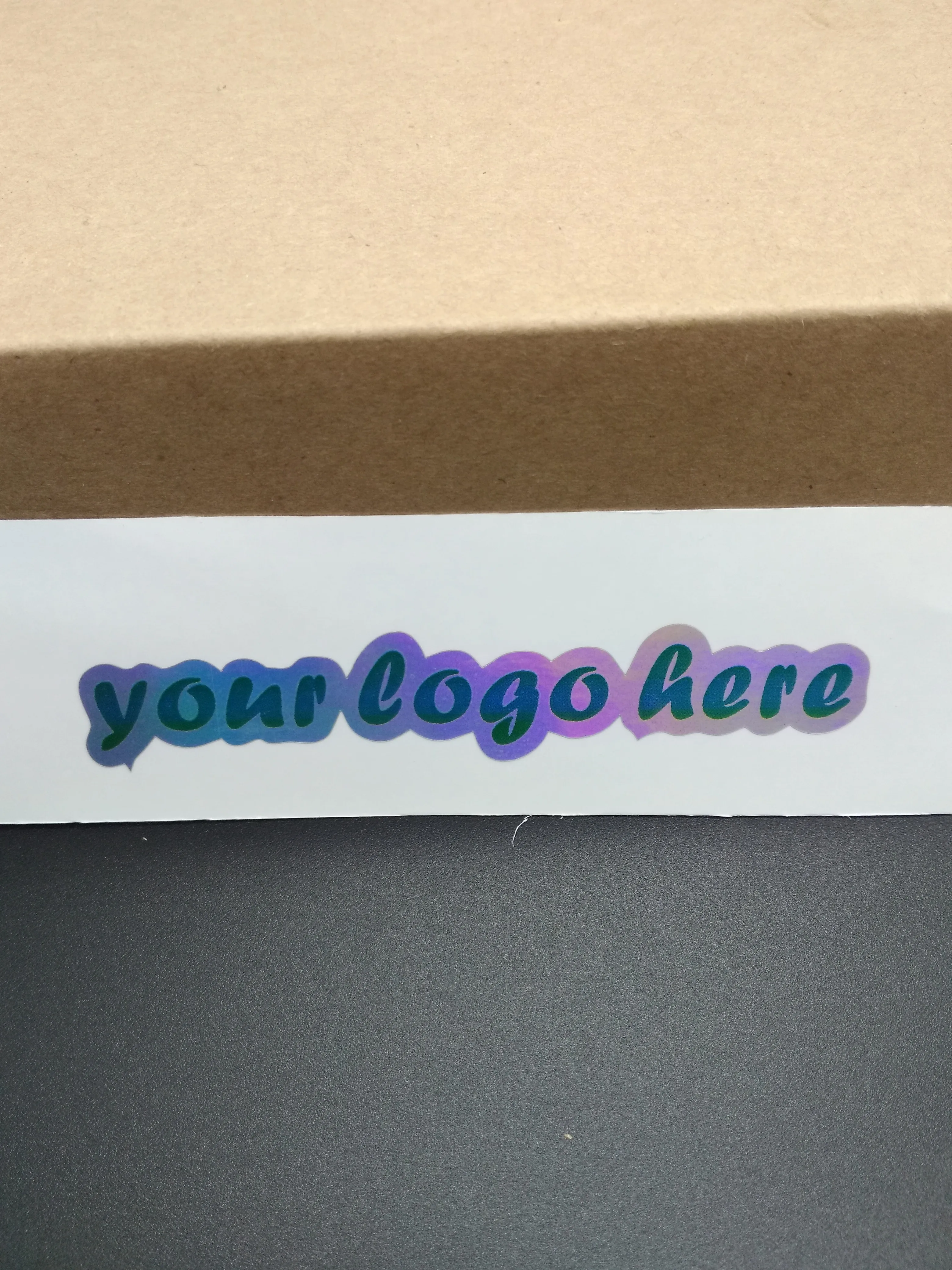 1x4 &quotБелая виниловая наклейка печать на заказ/Глянцевая пленка