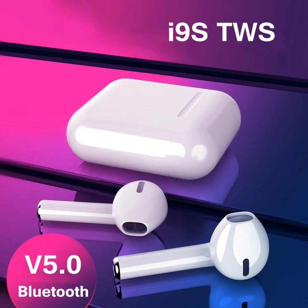 Классический I9sTWS Беспроводная Bluetooth гарнитура Мини наушники спортивные музыкальные наушники умные кнопки Избегайте небрежного прикосновения