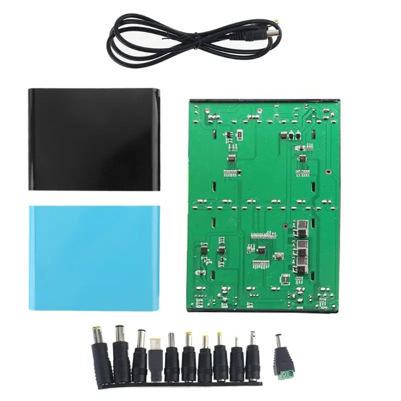 

QC 3,0 USB DC 12-24 В регулируемый выход 12x18650 аккумуляторов Внешний Аккумулятор для ноутбука