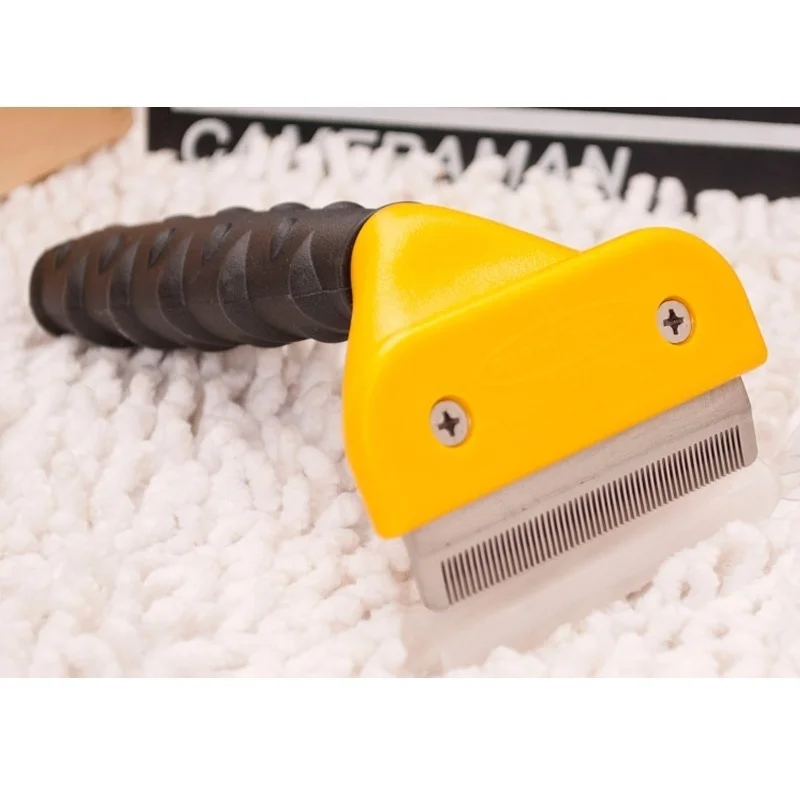 Расческа для вычесывания домашних питомцев инструмент груминга удаления шерсти