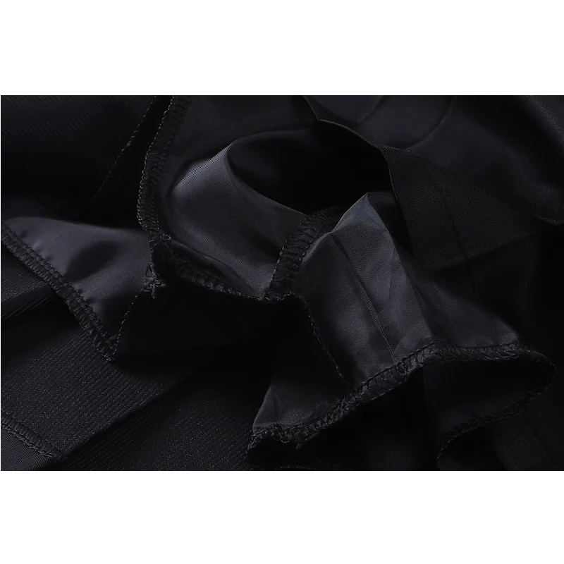 

High Waist Pleated Crop Skirts Women Gothic Punk Belt Vintage A Line Streetwear Black Skirt Y2K Student Preppy Style Clothing