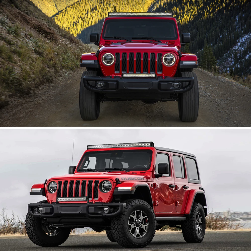 

Aeobey Tri row Led light bar work light for 4x4 accessories off road ATV UTVl ed bar offroad 12V 24V spot flood combo beam