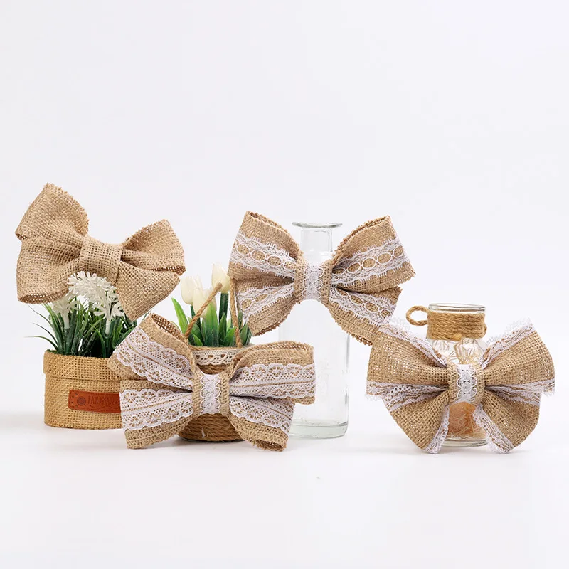 4 шт. лента из пеньковой веревки с натуральными цветами | Дом и сад