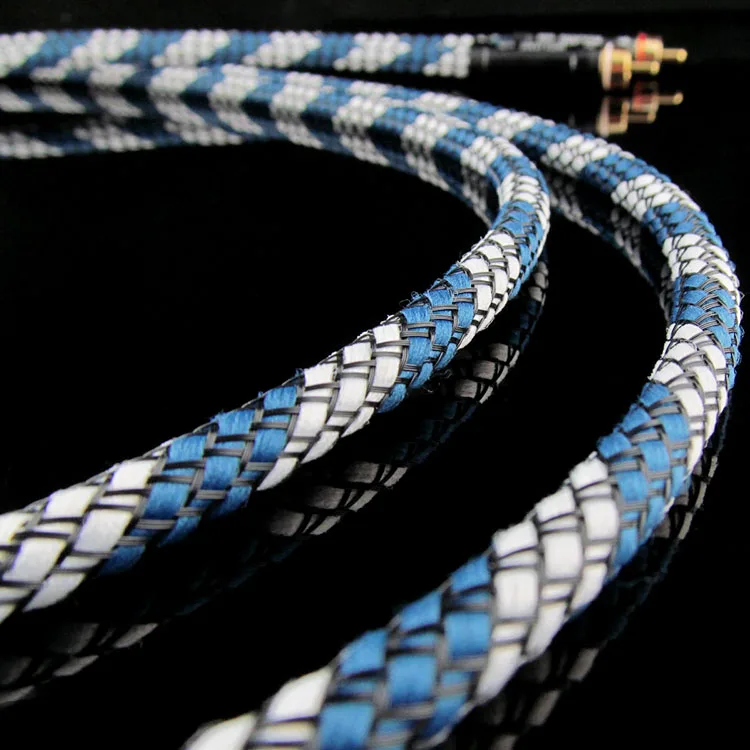 Настольный аудиосигнальный кабель RCA 5N из бескислородной меди с высокой