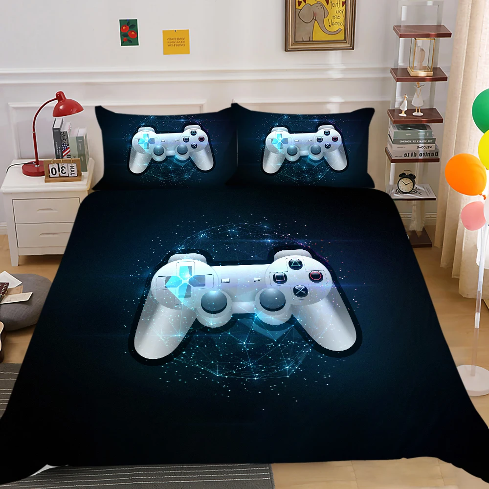 

Gamepad Bedding Set Luxury Duvet Cover Set Creative Comforter Bed Cover Set Boys Girls Room Bedclothes
