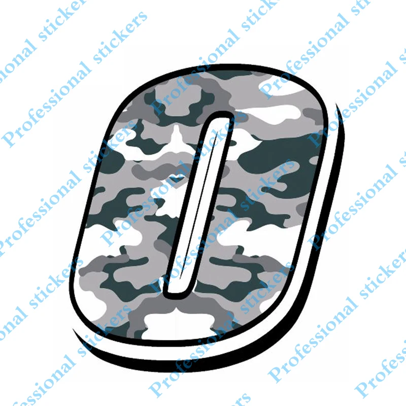 

Interesting 13cm x 10cm Car Styling Racing Numbers Vinyl CAMOUFLAGE GRAY Motocross Decals Moto Auto ATV BIKE Decor