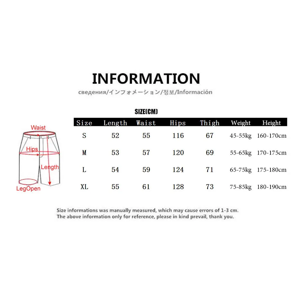 

LINDSEY SEADER Men's Streetwear Short Summer Hip Hop Oversized Big Pockets Harajuku Drawstrings Cotton Casual Jogger Shorts