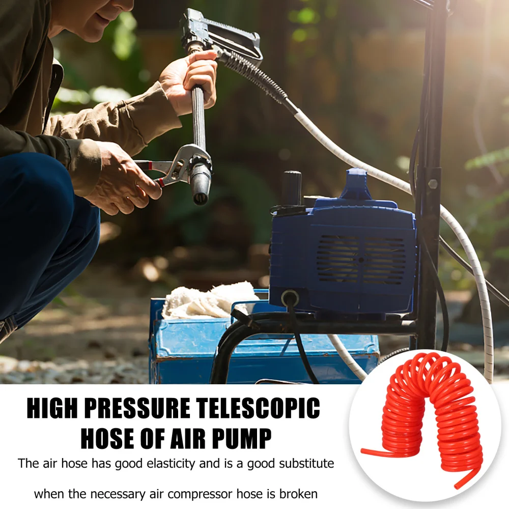 

Durable Air Compressor Hose Airline Compressor Spring Tube without Connector