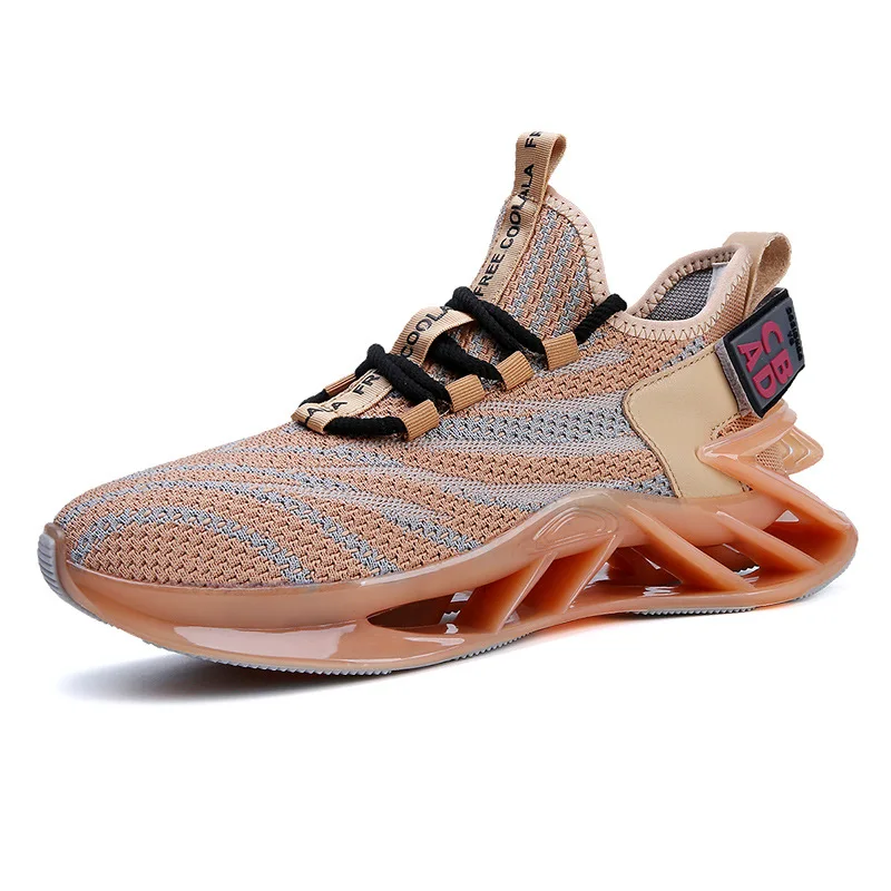 

Etienne Jr Men Spring Blade Sneaker Shock Absorption Light Running Sports Shoes Mesh Breathable Fitness Shoes Low-Top Gym Shoes