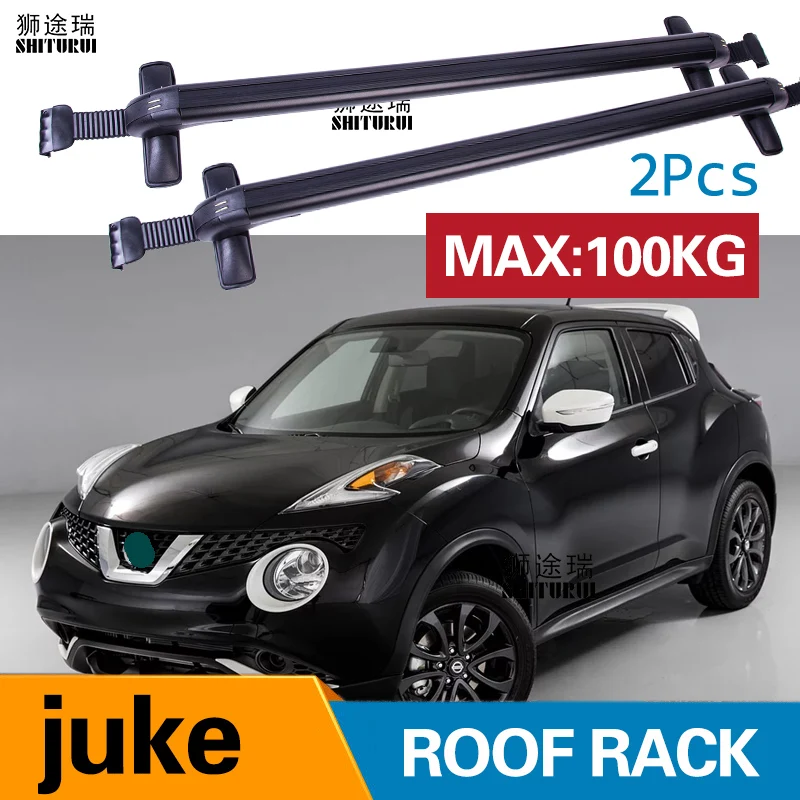 SHITURUI 2Pcs Roof bars For Nissan JUKE 2010+ SUV Aluminum Alloy Side Bars Cross Rails Rack Luggage Carrier | Автомобили и