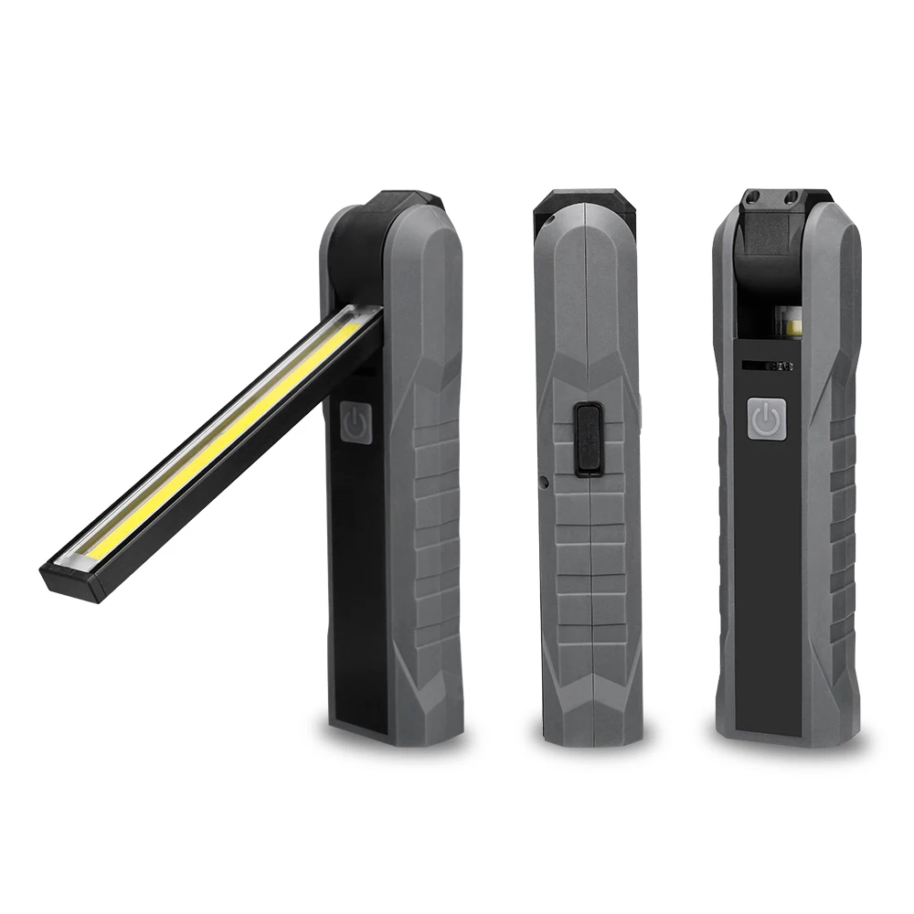 Portable LED COB Work Light USB Rechargeable Flashlight Magnetic Torch Flexible Inspection Hand Lamp Worklight Outdoor Spotlight | Лампы и