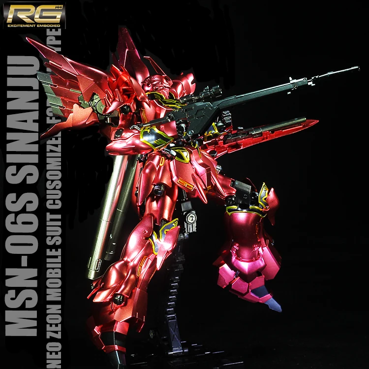 BANDAI RG 1/144 MSN 06S Sinanju воина гундама металлический раскраска игрушки Фигурки до