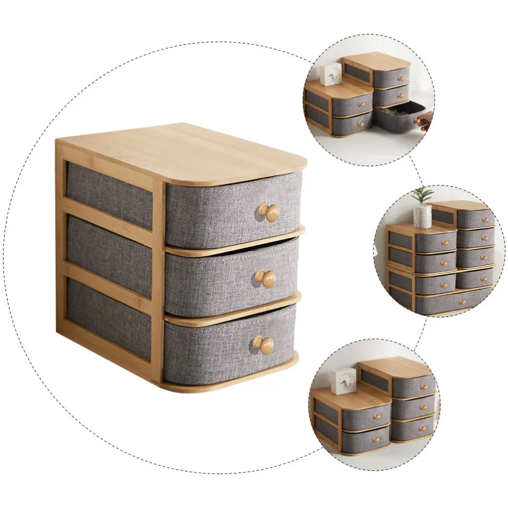 

1Pc Japanese Style Storage Box Multi-layer Jewelries Holder Home Dresser Decor