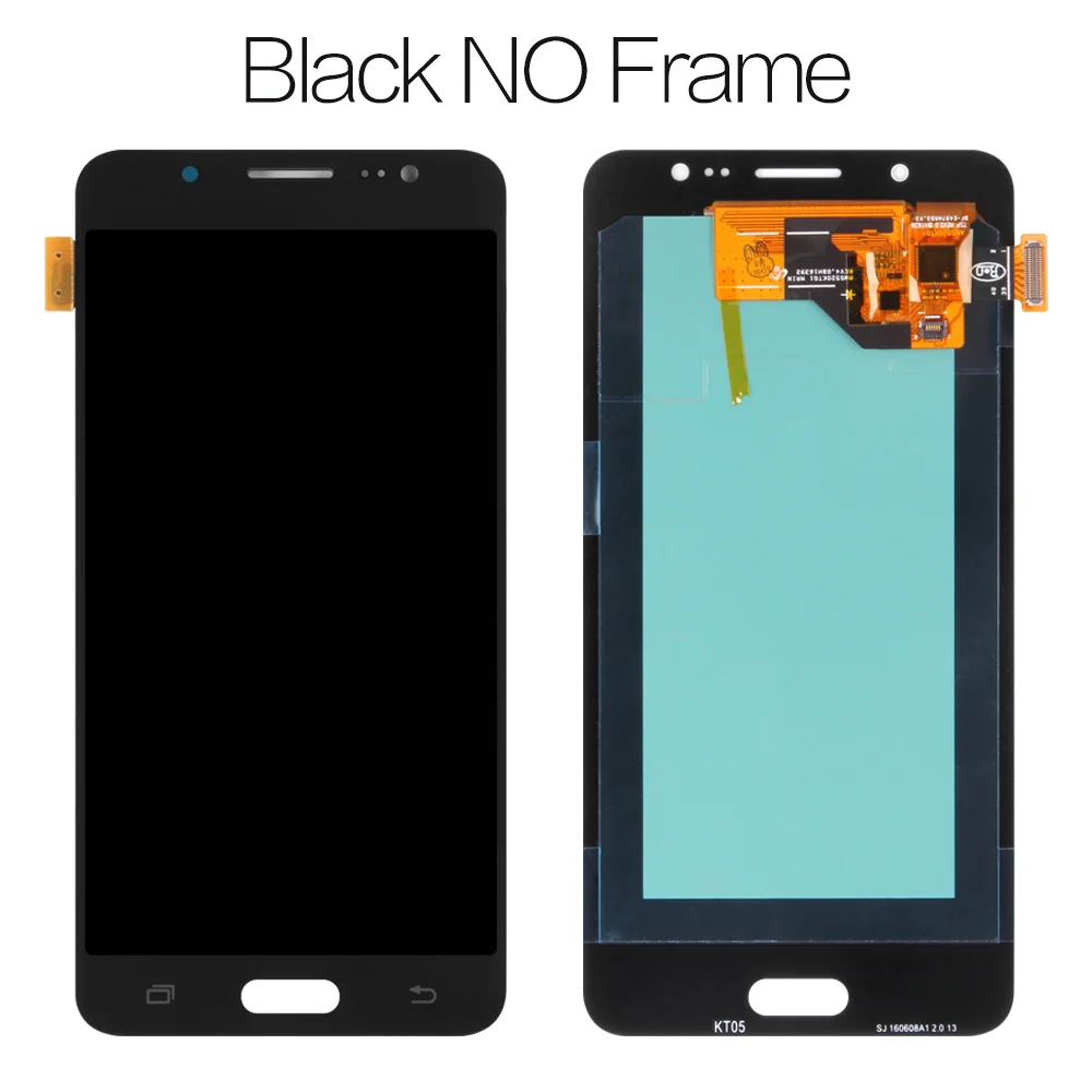 Black no Frame 5,2 ''Супер AMOLED ЖК-дисплей для SAMSUNG Galaxy J5 ЖК-дисплей J510 J510F J510FN J510M сенсорный экран дигитайзер - Цвет: Black no Frame