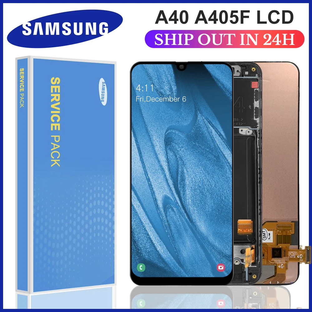 5 9 ''оригинал для Samsung A40 LCD A405 lcd дисплей сенсорный экран дигитайзер