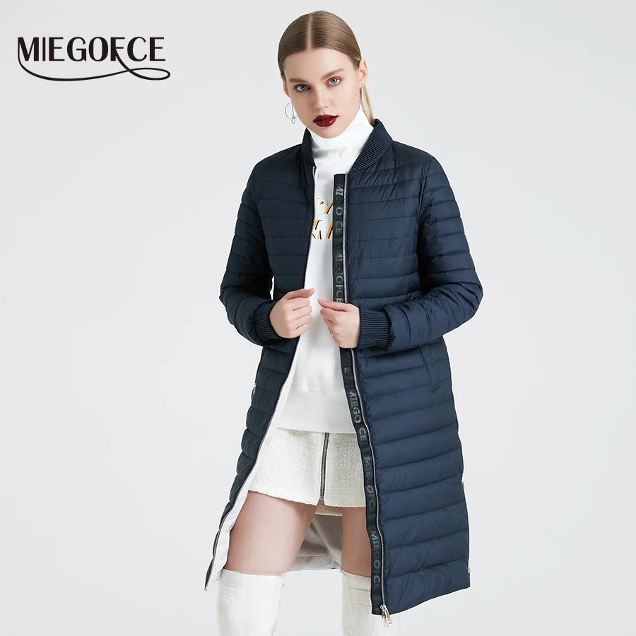 MIEGOFCE 2020 Новое Женское весеннее пальто с шарфом Женская куртка женская тонкая
