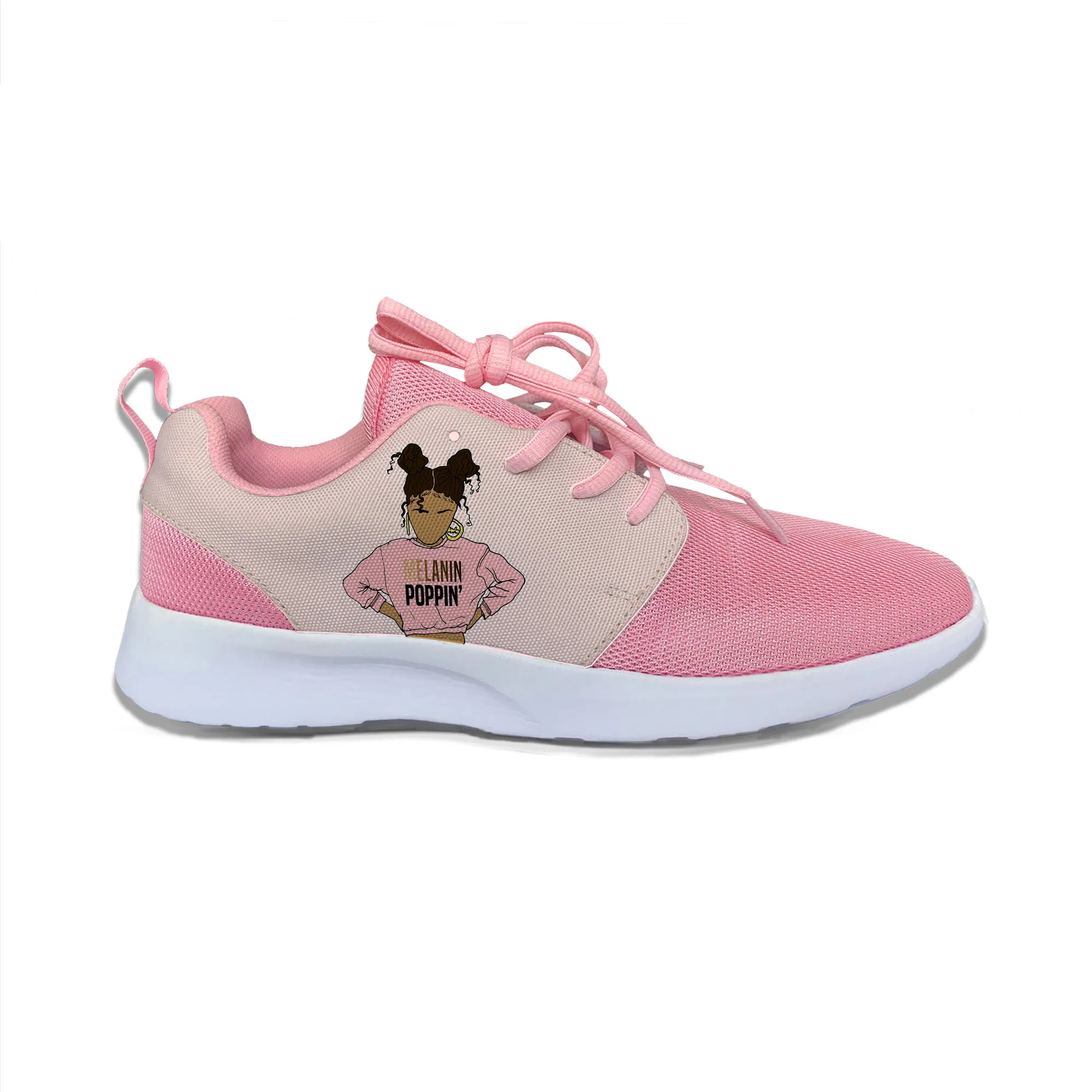 

Black Girl Magic Melanin Poppin Cute Aesthetic Sport Running Shoes Casual Breathable Lightweight 3D Print Female Women Sneakers