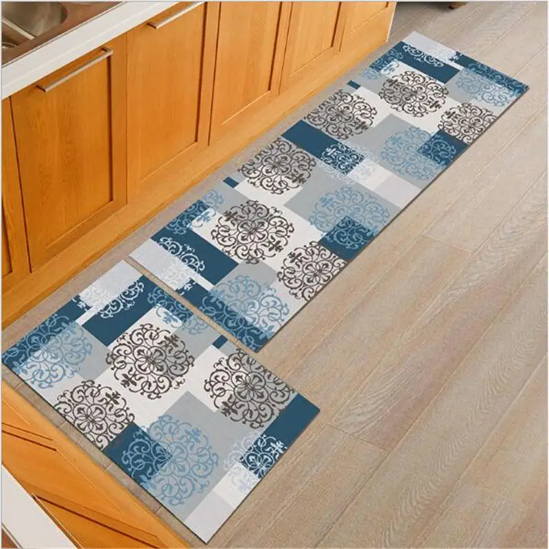 

Geometric Kitchen Floor Mats Fashion Absorbent Non-slip Rug Washable Bathroom Bedroom Doormat Tapete Decoration Carpet