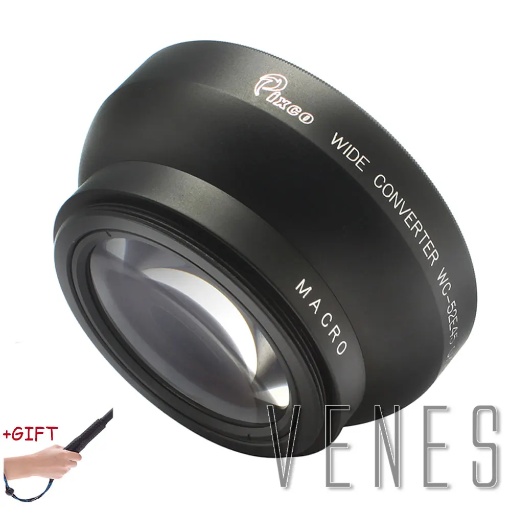 Подарок! 52 мм 0.45X резьбовой объектив увеличительное телескопическое фото для Canon