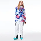 Новый зимний теплый лыжный костюм, женский комплект для катания на лыжах, куртка и брюки, женский водонепроницаемый костюм для катания на сноуборде, уличная одежда для прогулок