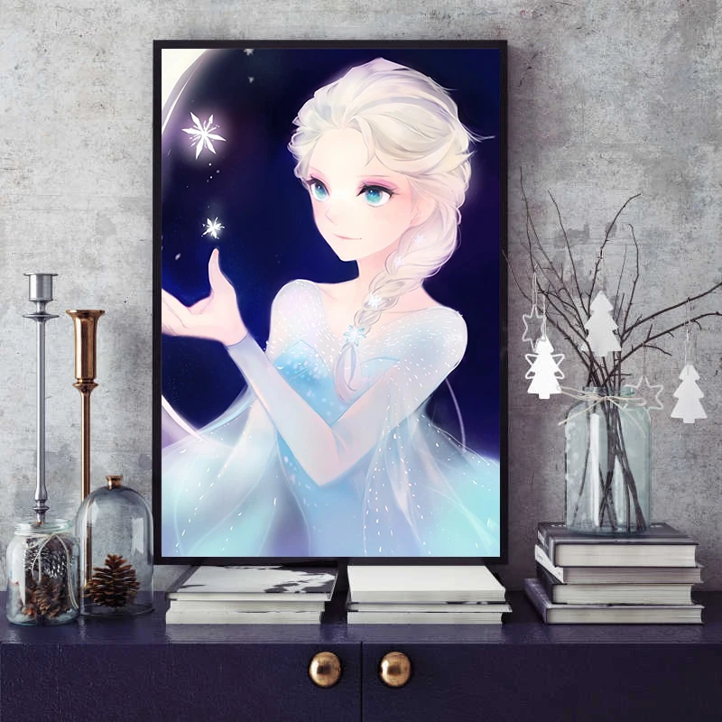 Мультяшная краска по номерам художественная живопись работа анимационный