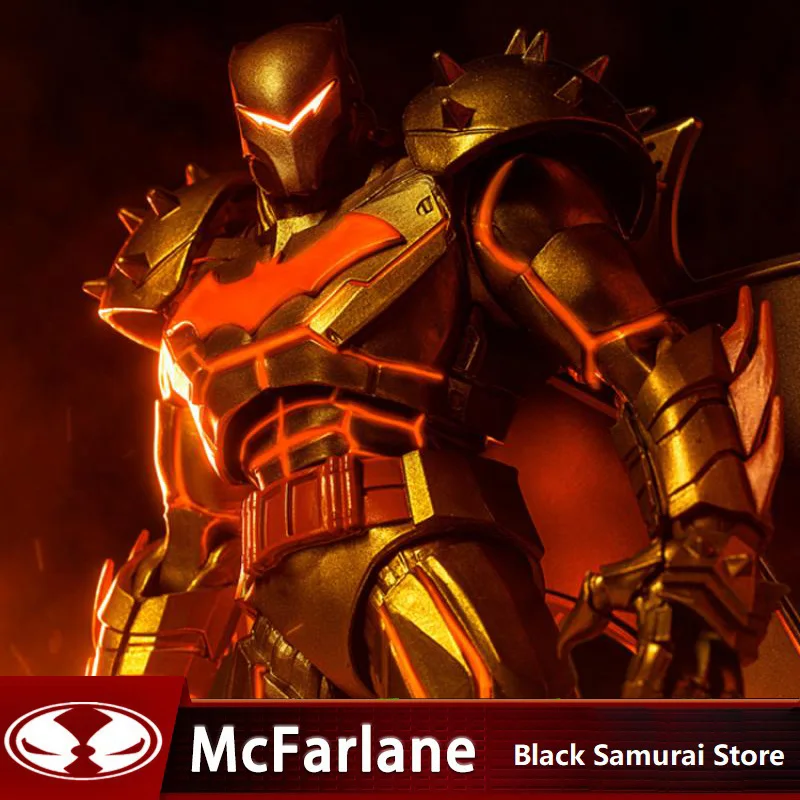 

Экшн-фигурки DC Comics McFarlane Batman Hellbat Gold Edition из аниме, 22 см, коллекционные фигурки, модель, подарок на Хэллоуин, игрушки для мальчиков