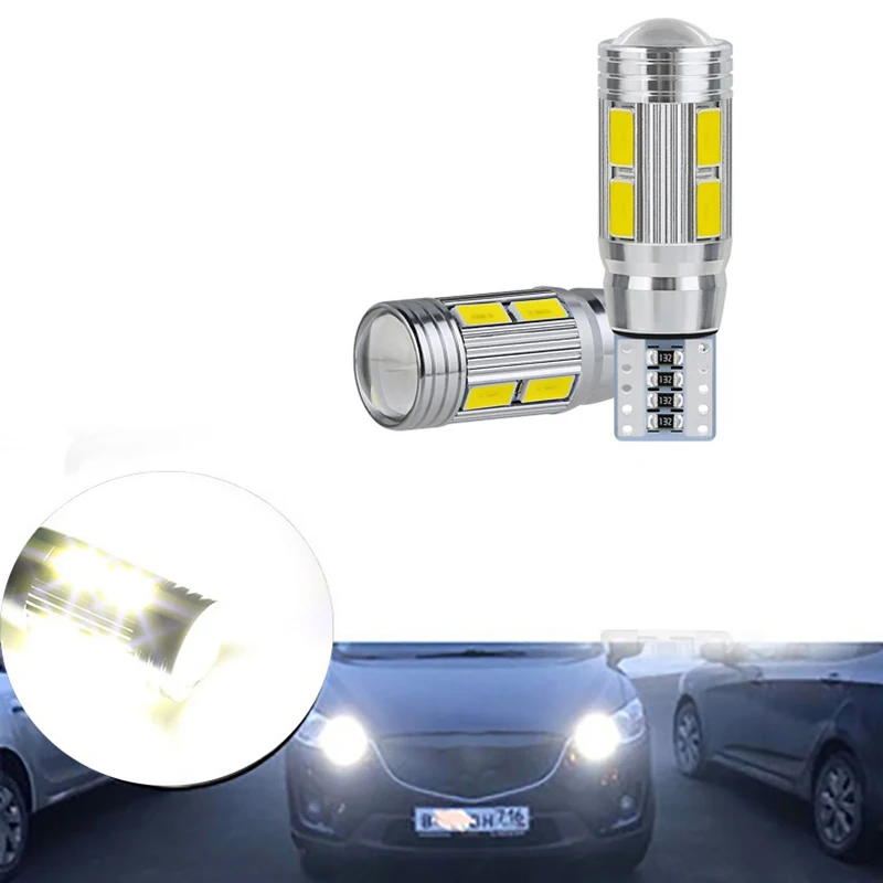 10 шт. Автомобильные светодиодные лампы W5W T10 12 в 6000K 5630 SMD | Автомобили и мотоциклы