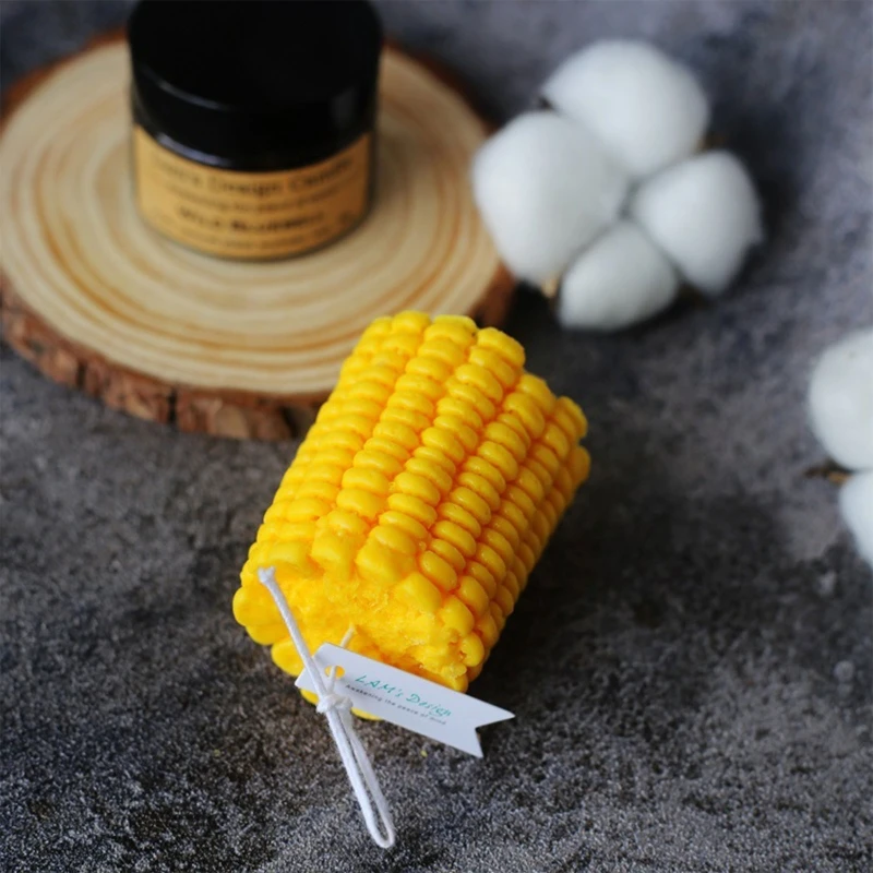 Creative Artificial Scented Candle Soy Window Candles Wax Realistic 3D Simulation Corn for Thanks Giving Decor | Дом и сад